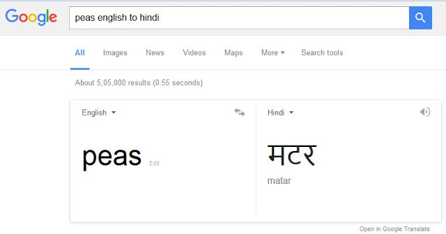 English to Hindi Translation with Google