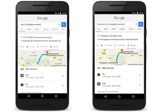 book taxi with google search app
