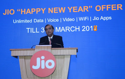 Jio Prime Offer unlimited data voice call 2018
